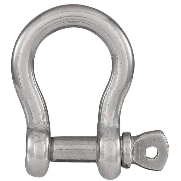 National Hardware Anchor Shackle, 316 in Trade, 650 lb Working Load, 316 in Dia Wire, 316 Grade N100-347